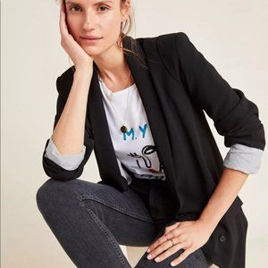Kensie Long Tailored Fit Blazer w/Contrast Lining